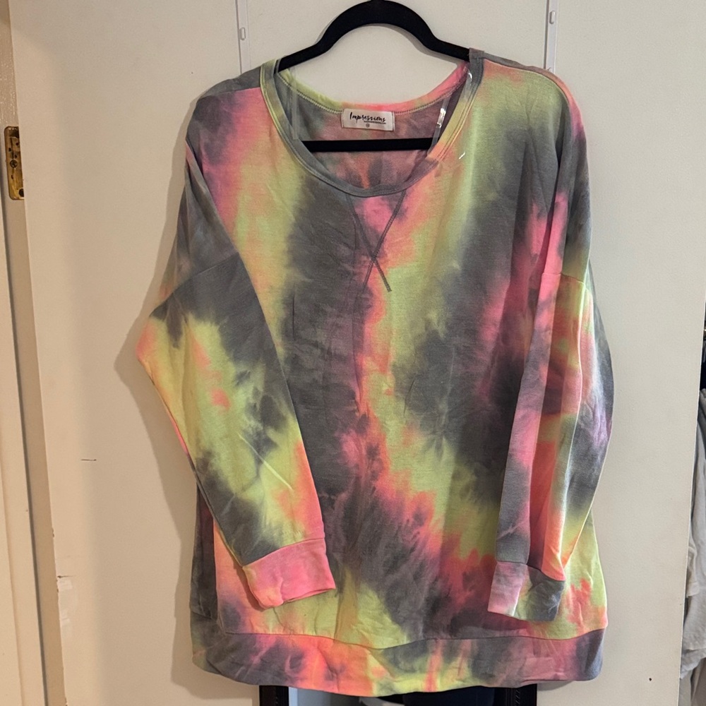 Impressions Tie-Dye Sweatshirt - Multicolor